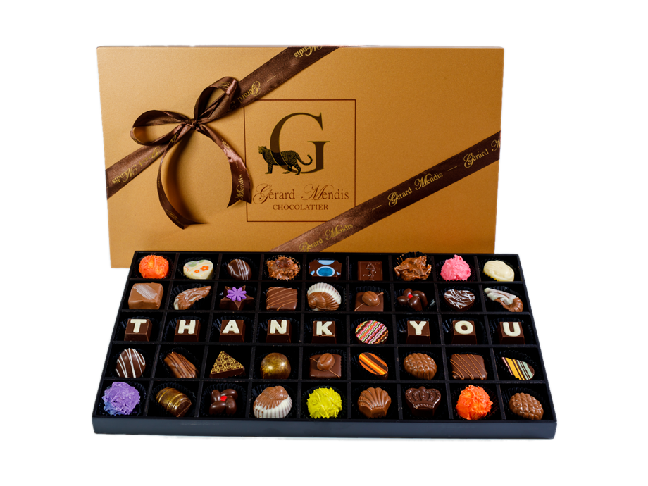 THANK YOU 45 PIECE CLASSIC WOODEN BOX