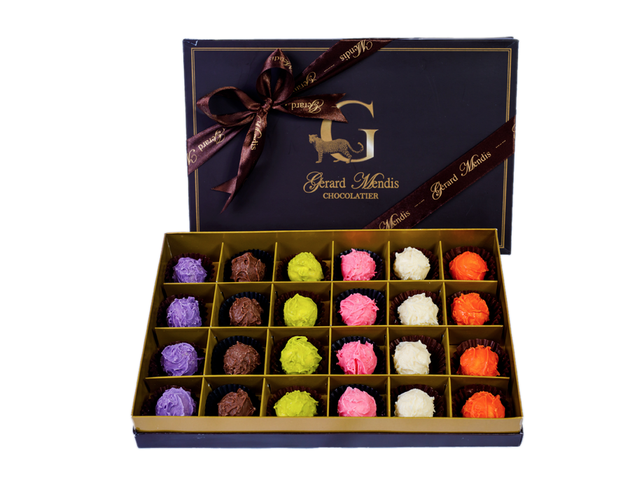 TRUFFLES 24 PIECE CHIC PAPERBOARD BOX