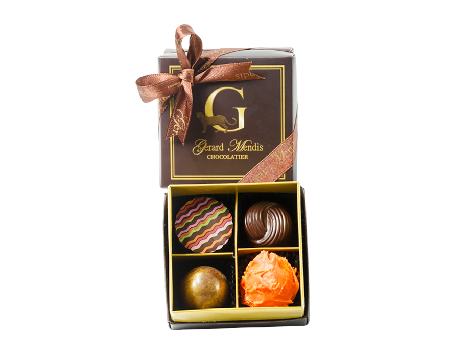 4 PIECE CHIC PAPERBOARD CHOCOLATE BOX