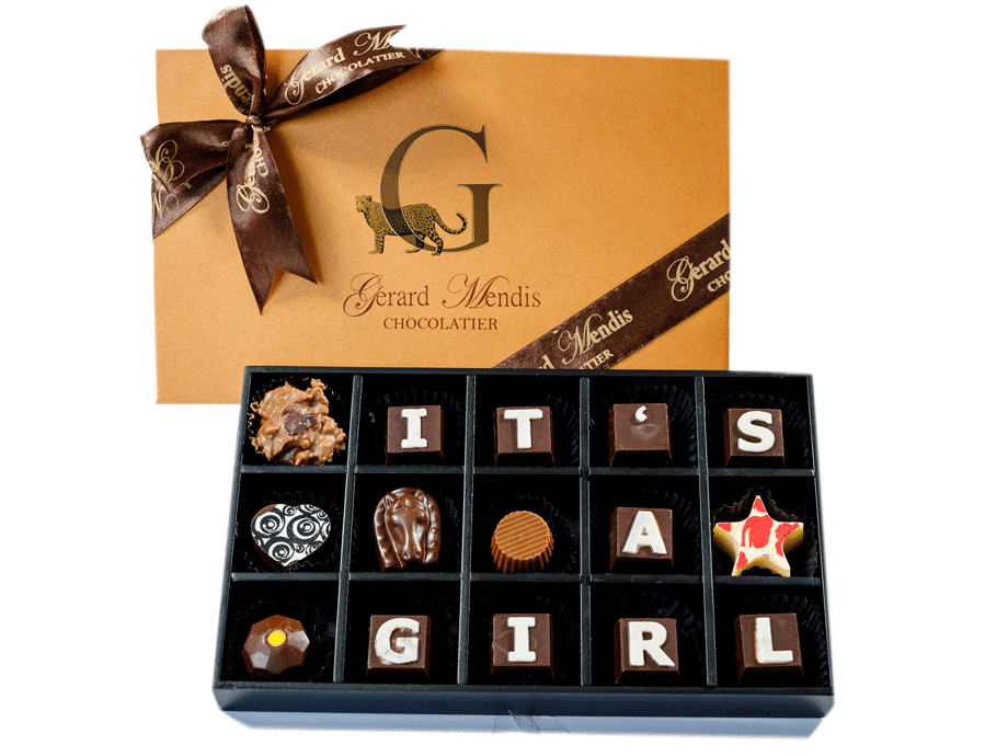 IT'S A GIRL 15 PIECE CLASSIC WOODEN BOX