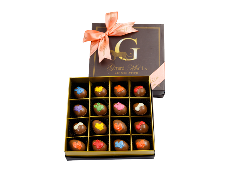 LUXURY EASTER CHOCOLATE EGGS, 16 PIECE  CHOCOLATE BOX