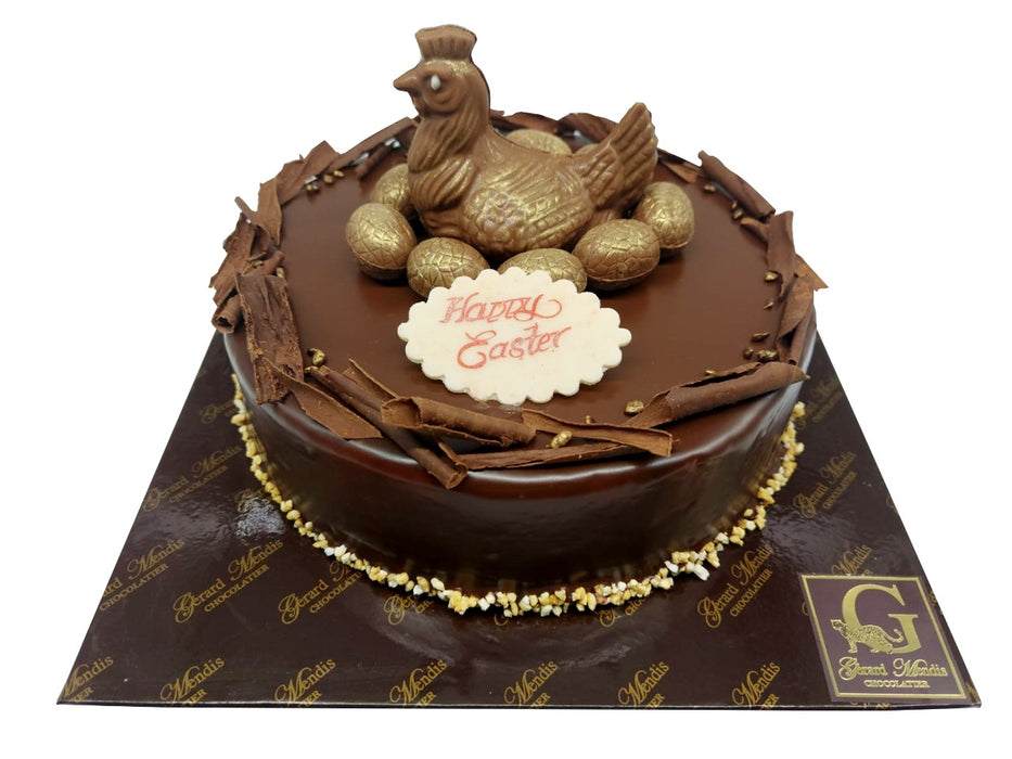 EASTER CHOCOLATE HEN CAKE - 1KG