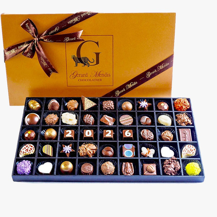 2026, CLASSIC WOODEN 45 PIECE CHOCOLATE BOX
