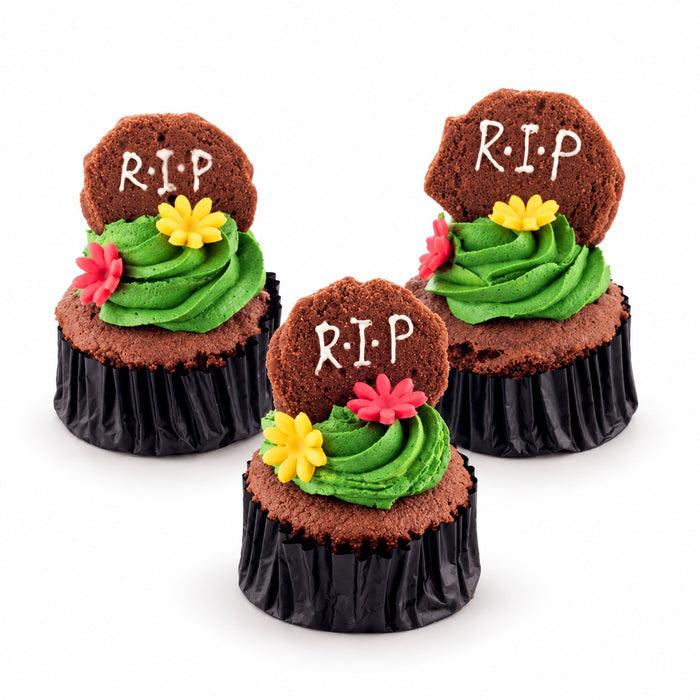 REST IN PIECES, 12 Spooktacular Cupcakes