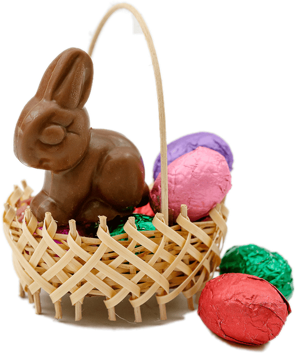 EASTER BUNNY IN BASKET