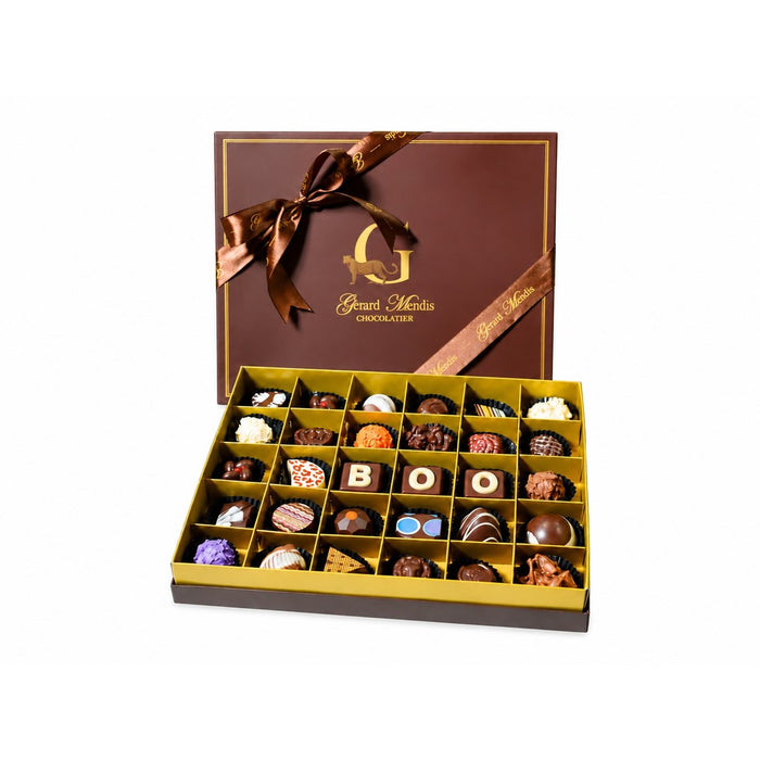 BOO, 30 PIECE CHIC PAPERBOARD CHOCOLATE BOX