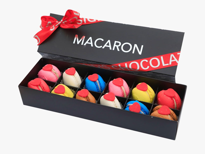 VALENTINE FRENCH MACARONS (12 piece)