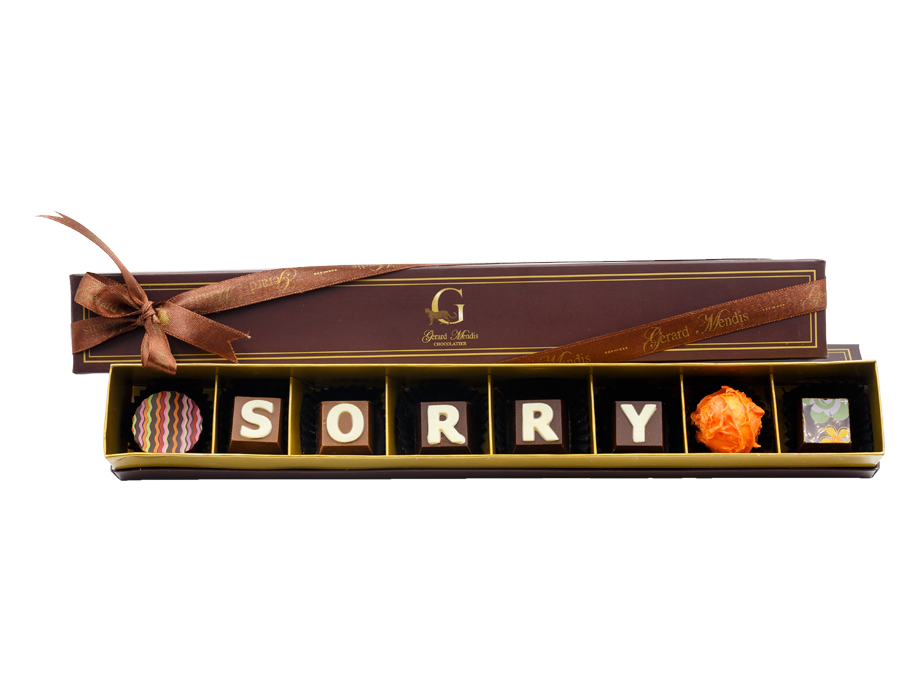SORRY 8 PIECE CHIC PAPERBOARD BOX