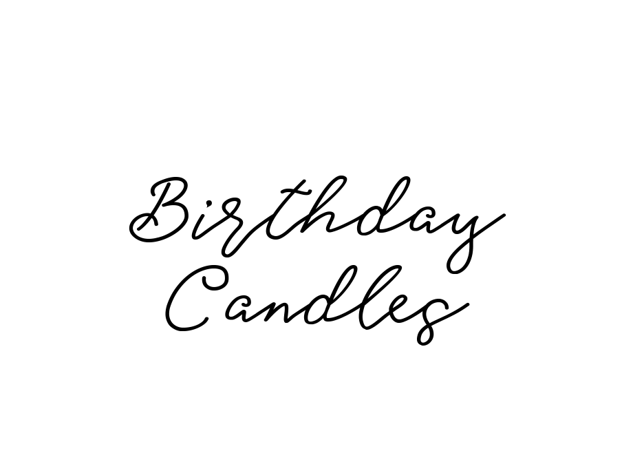 Birthday Candles (Twenty candles per packet). Gerard Mendis Chocolatier